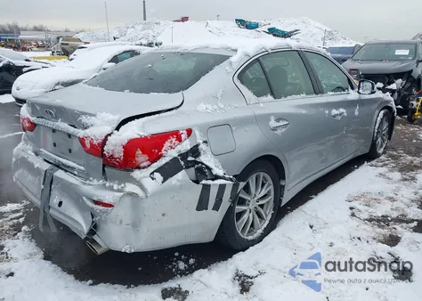 2014 Infiniti Q50 Premium/Sport z USA, uszkodzony, nr VIN JN1BV7AP7EM686006